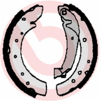 Jeu de mâchoires de frein BREMBO S 23 516 pour SUBARU BRZ 1.9 D Combinato - 69cv