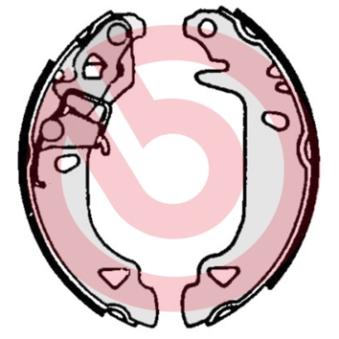 Jeu de mâchoires de frein BREMBO OEM 77362297