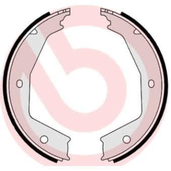 Jeu de mâchoires de frein, frein de stationnement BREMBO OEM 9566926980