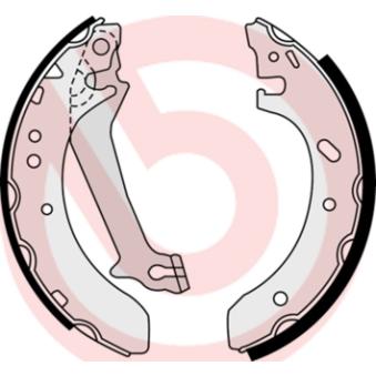 Jeu de mâchoires de frein BREMBO OEM 1060102