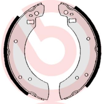 Jeu de mâchoires de frein BREMBO [S 24 502]