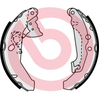 Jeu de mâchoires de frein BREMBO OEM 69778969