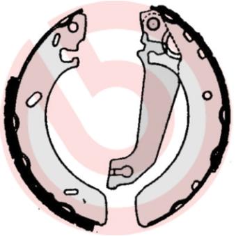 Jeu de mâchoires de frein BREMBO OEM 6500944