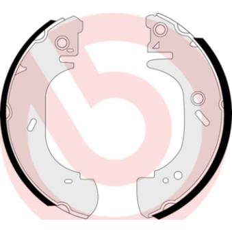 Jeu de mâchoires de frein BREMBO S 24 528 pour PEUGEOT 607 2.5 TD - 101cv