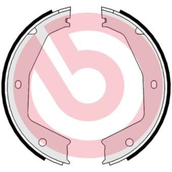 Jeu de mâchoires de frein, frein de stationnement BREMBO S 24 550