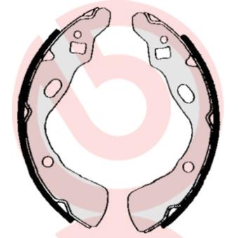 Jeu de mâchoires de frein BREMBO [S 30 507]