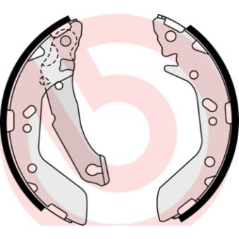 Jeu de mâchoires de frein BREMBO [S 30 517]