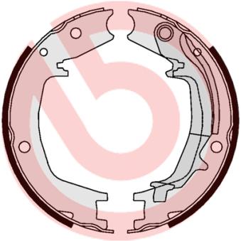 Jeu de mâchoires de frein, frein de stationnement BREMBO [S 30 527]