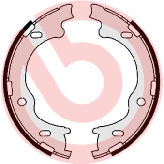 Jeu de mâchoires de frein, frein de stationnement BREMBO S 30 529 pour FORD TRANSIT 1.4 MPI - 101cv