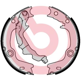 Jeu de mâchoires de frein, frein de stationnement BREMBO S 30 532