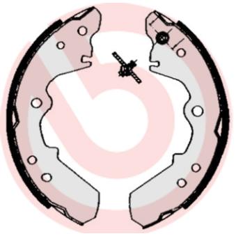 Jeu de mâchoires de frein BREMBO OEM 5871000780