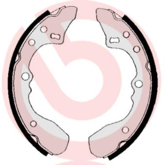 Jeu de mâchoires de frein BREMBO S 49 502