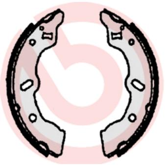 Jeu de mâchoires de frein BREMBO OEM 226387