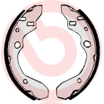 Jeu de mâchoires de frein BREMBO [S 49 506]