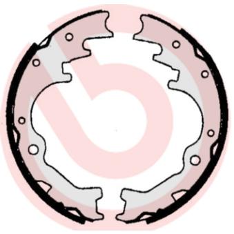 Jeu de mâchoires de frein BREMBO OEM UBY22638Z