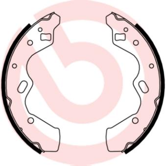 Jeu de mâchoires de frein BREMBO OEM D10226310B