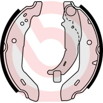 Jeu de mâchoires de frein BREMBO OEM 1684200220