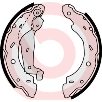 Jeu de mâchoires de frein BREMBO [S 50 504]