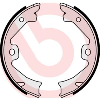 Jeu de mâchoires de frein, frein de stationnement BREMBO S 52 509