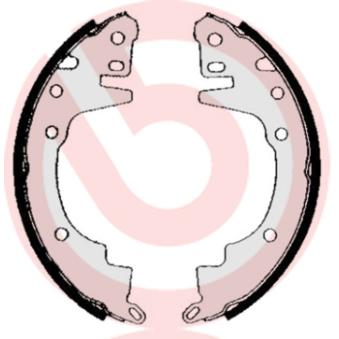 Jeu de mâchoires de frein BREMBO OEM MB238107