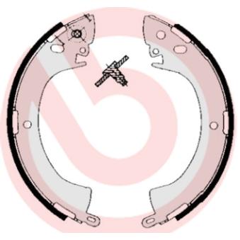 Jeu de mâchoires de frein BREMBO OEM MB228114