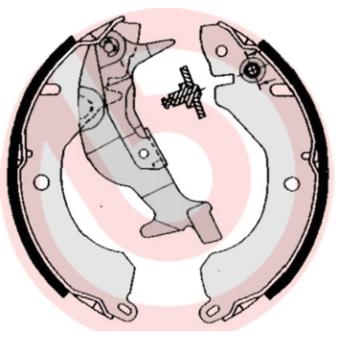 Jeu de mâchoires de frein BREMBO OEM MB524596