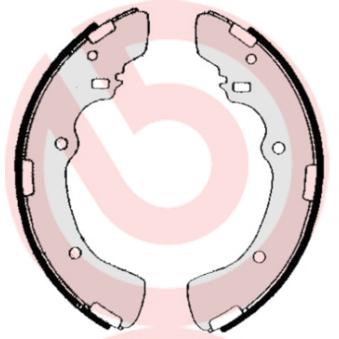 Jeu de mâchoires de frein BREMBO OEM MB587658