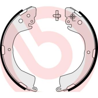 Jeu de mâchoires de frein BREMBO [S 54 514]