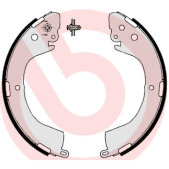 Jeu de mâchoires de frein BREMBO OEM MB858878