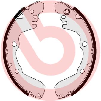 Jeu de mâchoires de frein BREMBO OEM MB668338 Jeu de mâchoires de frein BREMBO OEM MB668338