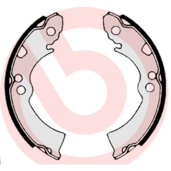 Jeu de mâchoires de frein BREMBO OEM 6075029