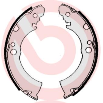 Jeu de mâchoires de frein BREMBO OEM D407028B10