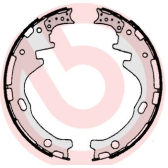 Jeu de mâchoires de frein BREMBO OEM 4406080W25