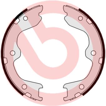 Jeu de mâchoires de frein, frein de stationnement BREMBO S 56 544