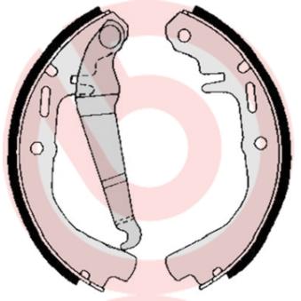 Jeu de mâchoires de frein BREMBO S 59 503