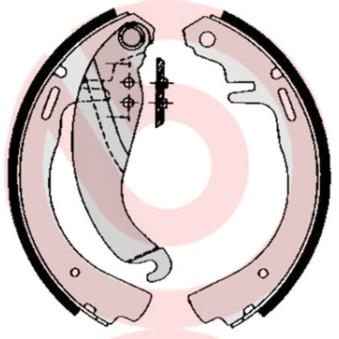 Jeu de mâchoires de frein BREMBO [S 59 506]