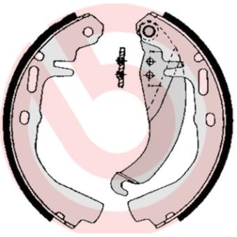 Jeu de mâchoires de frein BREMBO OEM 90094696