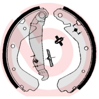 Jeu de mâchoires de frein BREMBO OEM 1605781