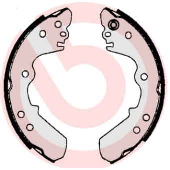 Jeu de mâchoires de frein BREMBO OEM 4303049 Jeu de mâchoires de frein BREMBO OEM 4303049