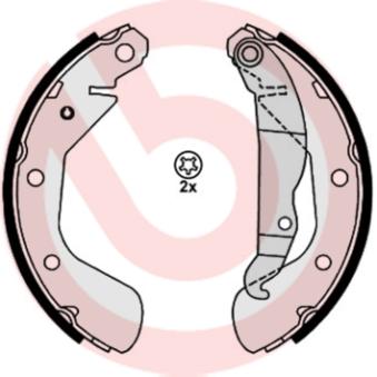 Jeu de mâchoires de frein BREMBO [S 59 514]