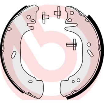 Jeu de mâchoires de frein BREMBO S 59 518 pour RENAULT MASTER 2.8 DTI - 114cv