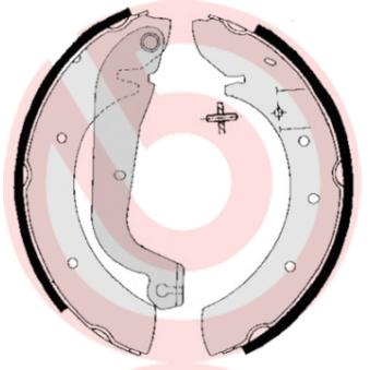 Jeu de mâchoires de frein BREMBO OEM 9940559