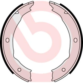 Jeu de mâchoires de frein, frein de stationnement BREMBO [S 61 540]