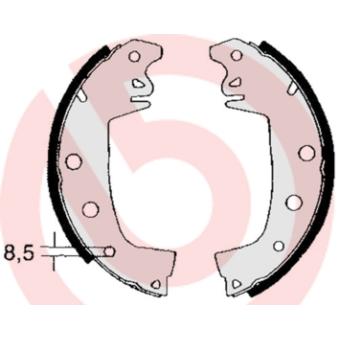 Jeu de mâchoires de frein BREMBO OEM 423883