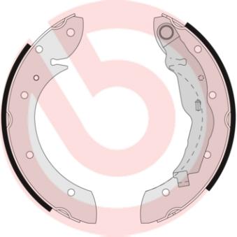 Jeu de mâchoires de frein BREMBO OEM 8671020699