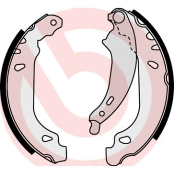 Jeu de mâchoires de frein BREMBO [S 68 524]