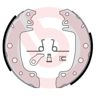 Jeu de mâchoires de frein BREMBO OEM 7701201221