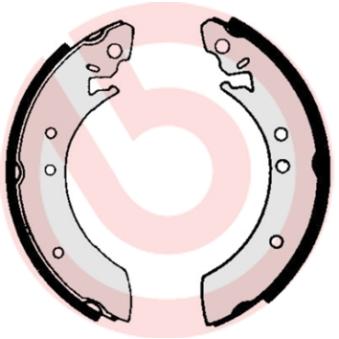 Jeu de mâchoires de frein BREMBO [S 68 529]