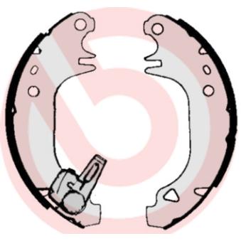 Jeu de mâchoires de frein BREMBO [S 68 536]