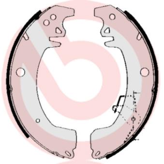Jeu de mâchoires de frein BREMBO OEM 7701202900
